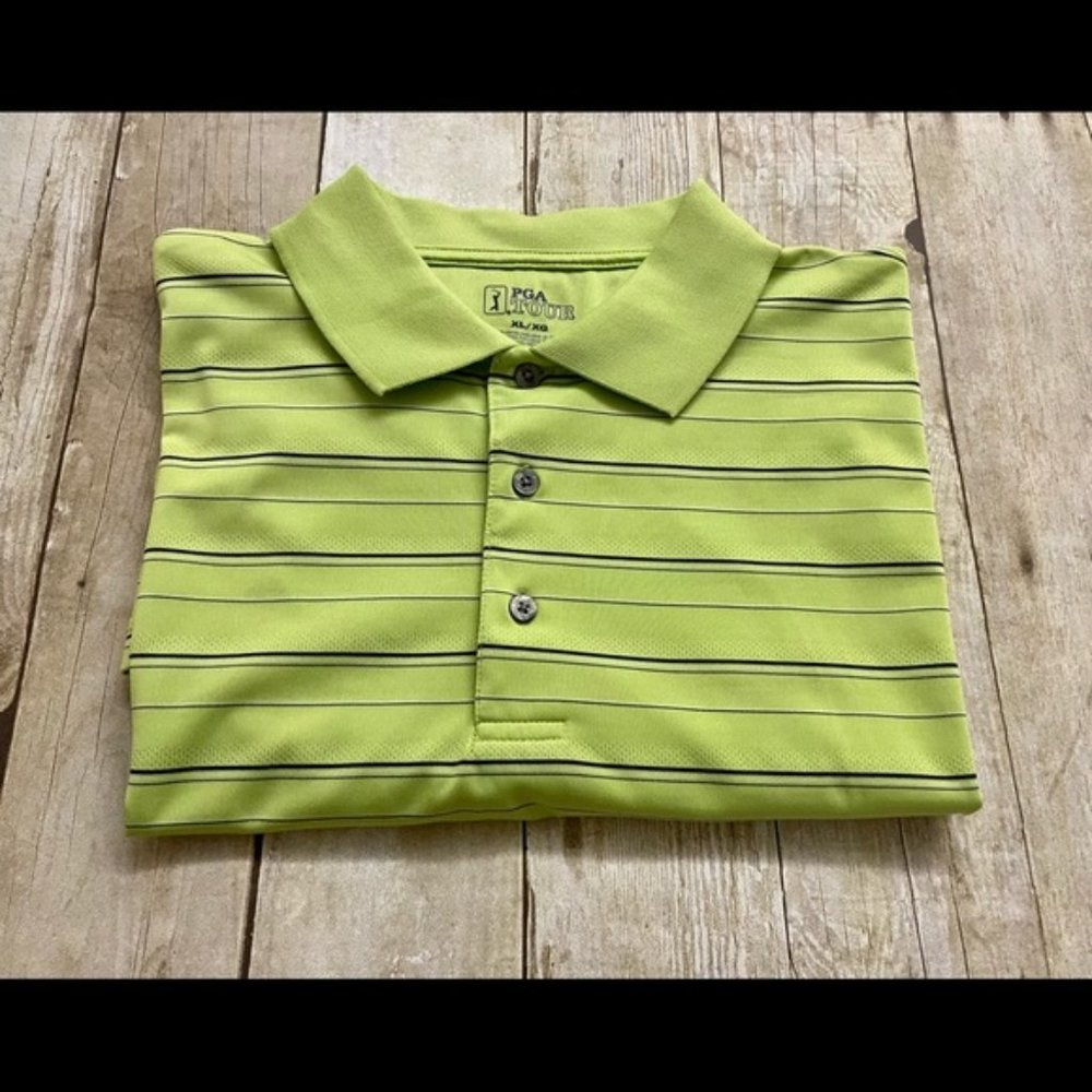 PGA Tour Golf Shirt Short Sleeve Men's XL